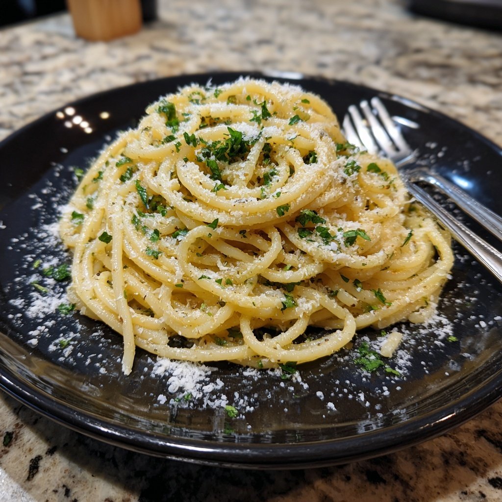 Quick Garlic Butter Pasta