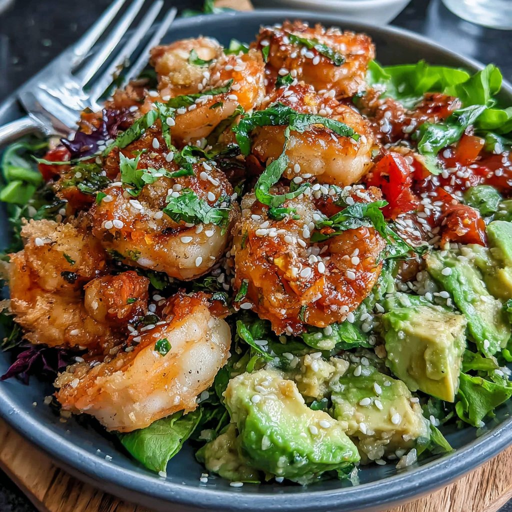 Shrimp Avocado Power Salad