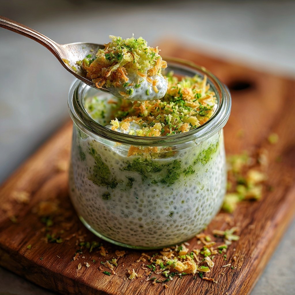 Lime Coconut Chia Pudding