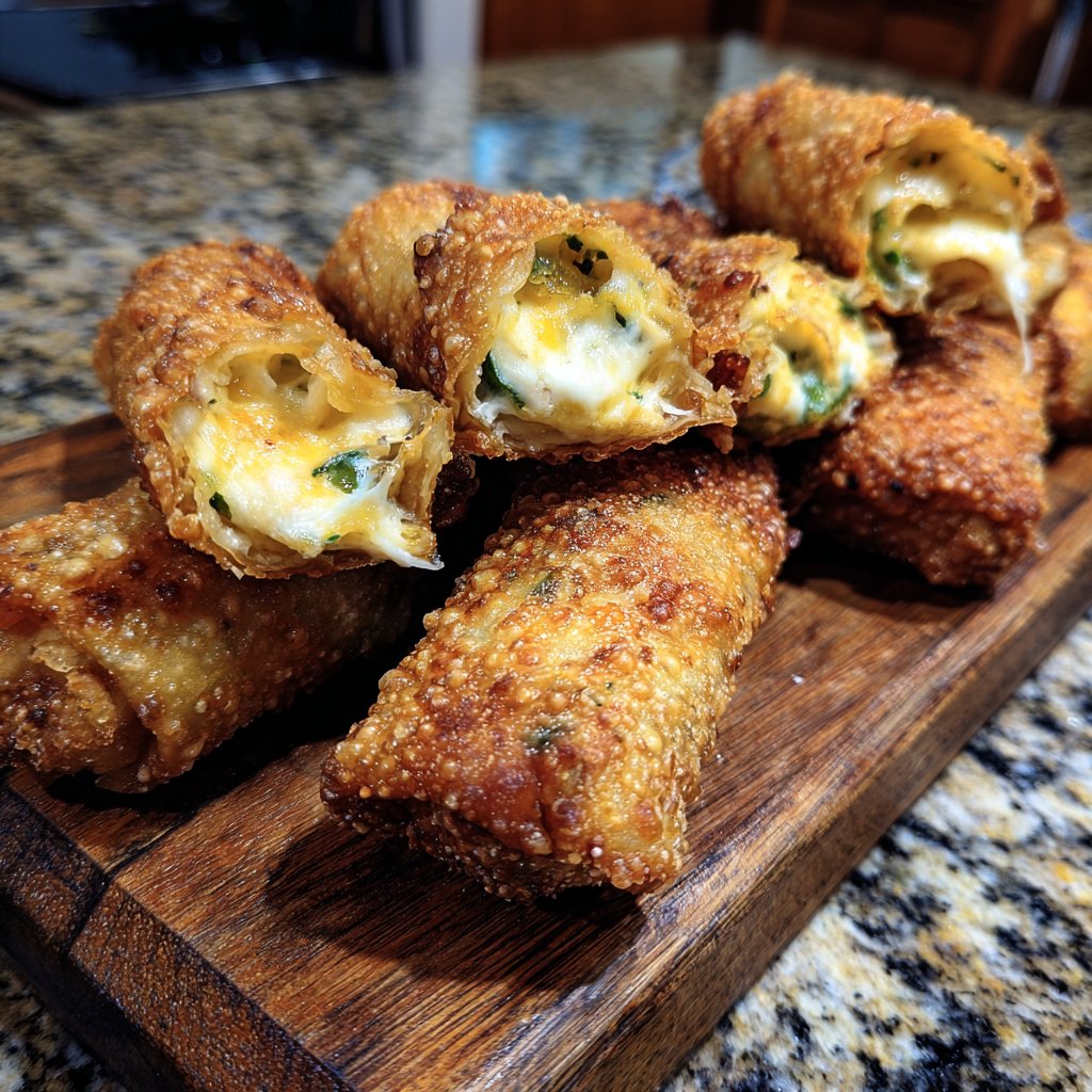 Mini Jalapeño Popper Egg Rolls