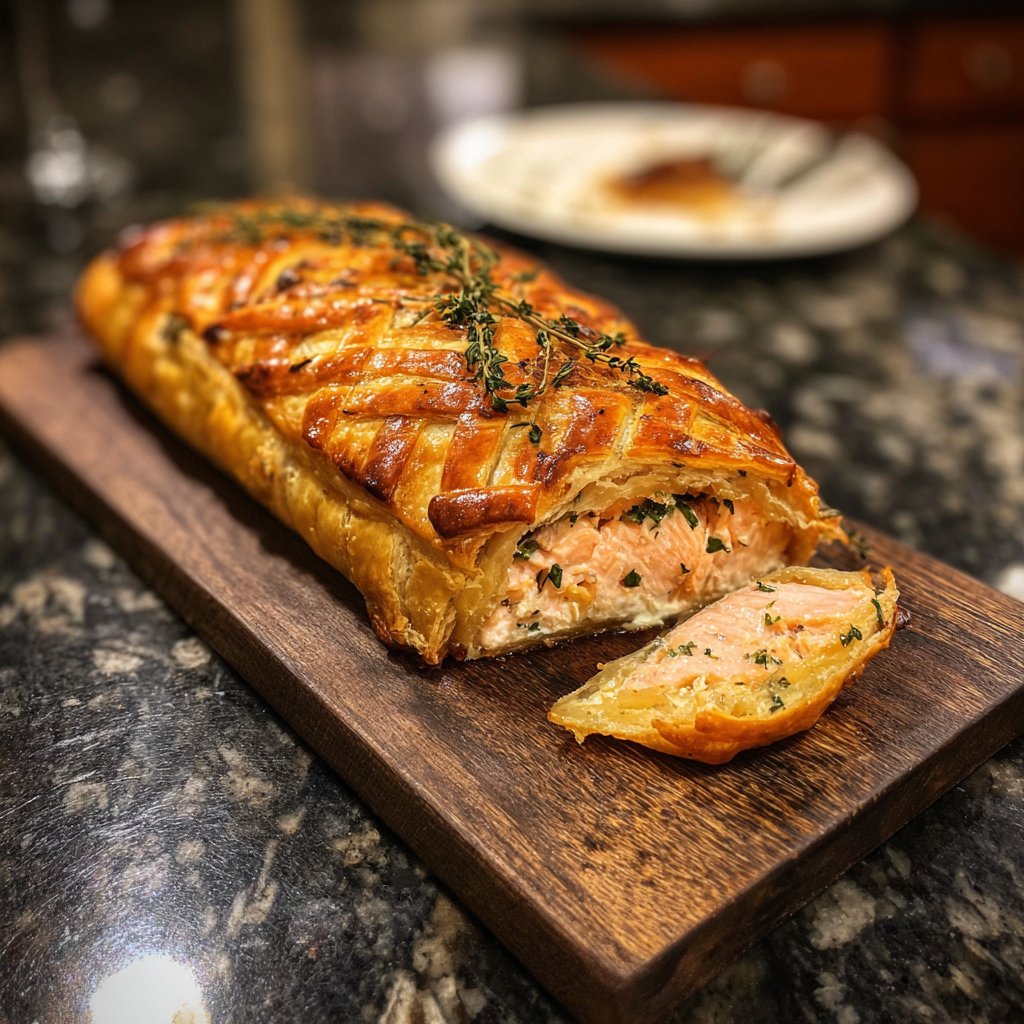 Lemon Thyme Salmon Wellington