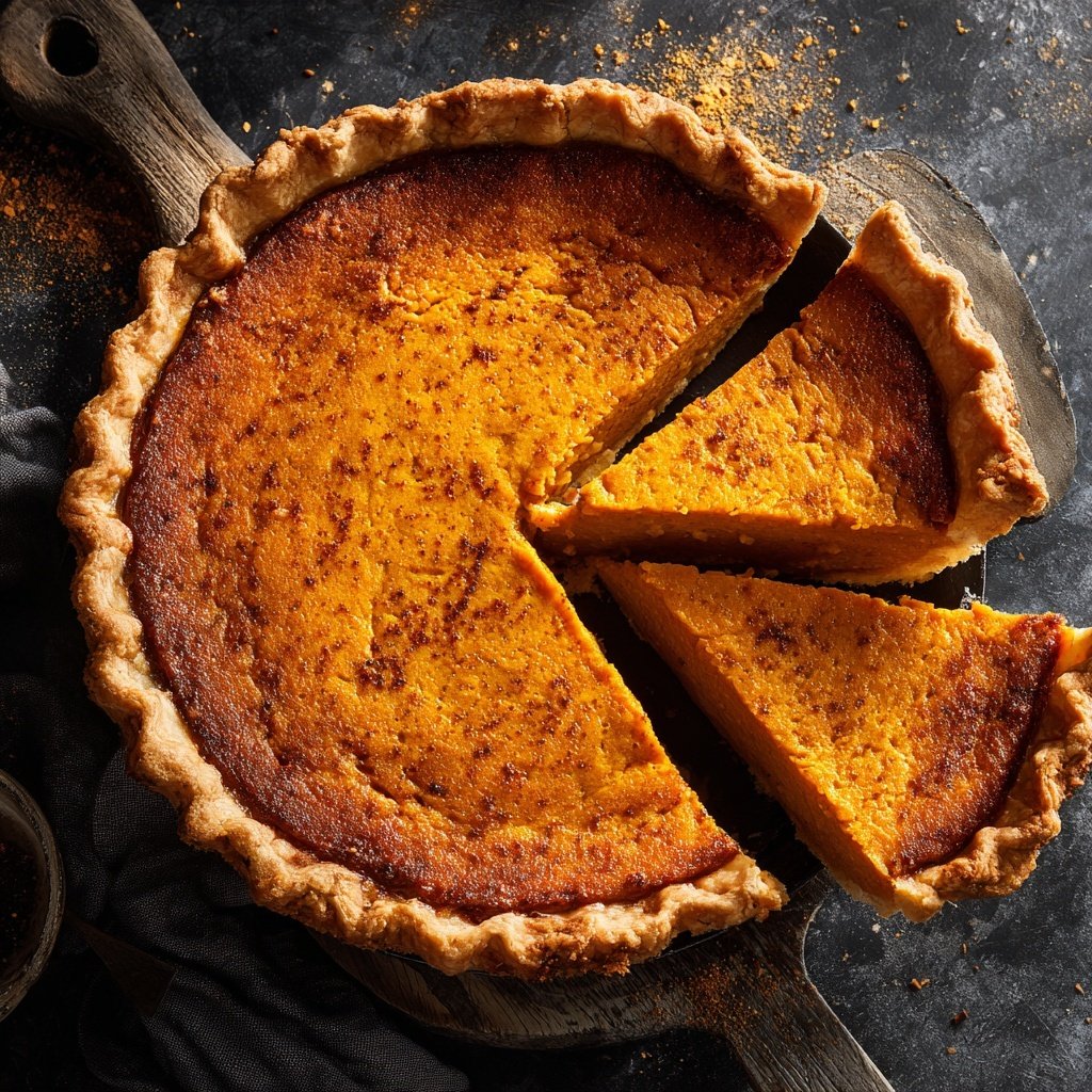 Festive Spiced Pumpkin Pie