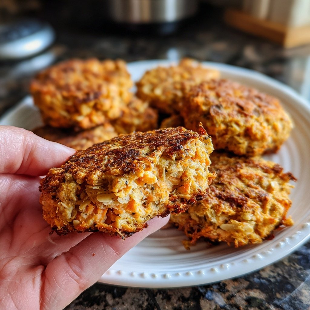 Baked Salmon Patties with Oats