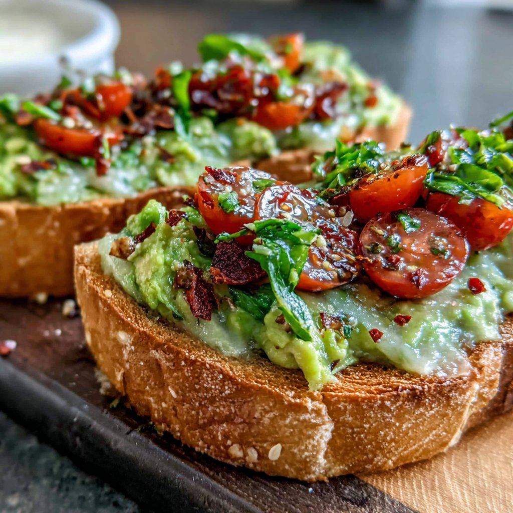 Creamy Avocado Lunch Toast